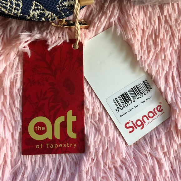 Signare-cute denied style sea shell tote - Picture 4 of 7